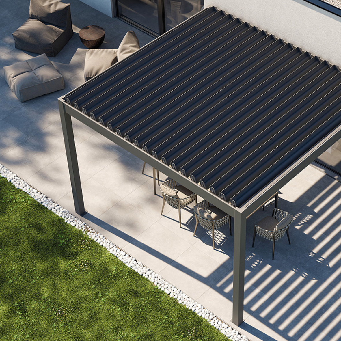 Lamellendach Terrassenüberdachung